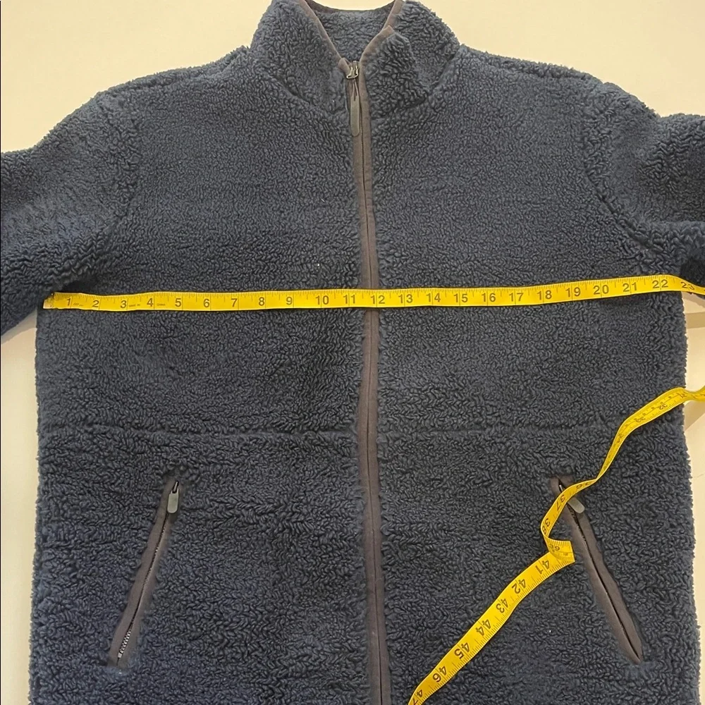 Backcountry Navy Sherpa Coat with Zip Pockets